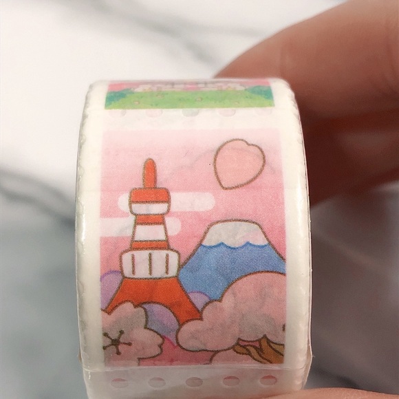 Tokyo Shojo - Cute Sakura Cherry Blossom Matsuri Stamp Washi Tape - Picture 6 of 7